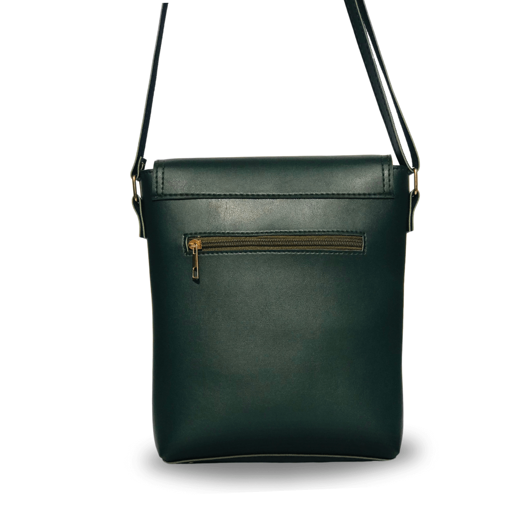Alpha Green - Leftover women's crossbody bag in green by Bag X