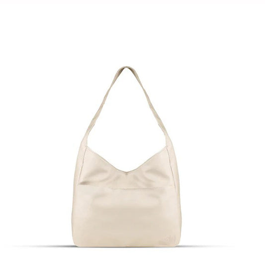 Lorene Beige women's shoulder bag in beige by Bag X