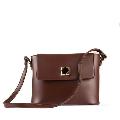 August Brown women's shoulder bag in brown by Bag X
