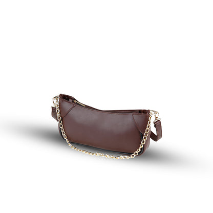 Lumi Choco women's shoulder bag in choco by Bag X