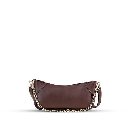 Lumi Choco women's shoulder bag in choco by Bag X