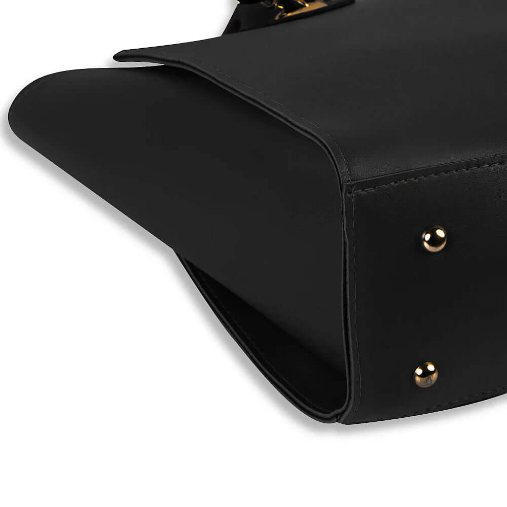 Plush Black/brown women's handbag in black by Bag X