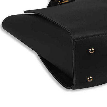 Plush Black/brown women's handbag in black by Bag X