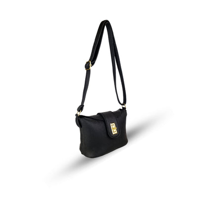 Bolt Black women's crossbody bag in black by Bag X