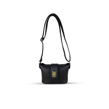 Bolt Black women's crossbody bag in black by Bag X