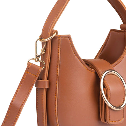 Chia Brown women's mini bag in brown by Bag X