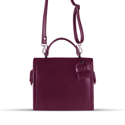 Barbara Maroon women's shoulder bag in maroon by Bag X