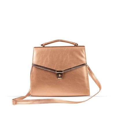 Rachel Rose Gold women's handbag in gold by Bag X