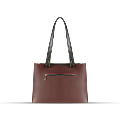 Arya Maroon - Leftover women's shoulder bag in maroon by Bag X