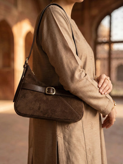 Barcelona Brown women's shoulder bag in brown by Bag X
