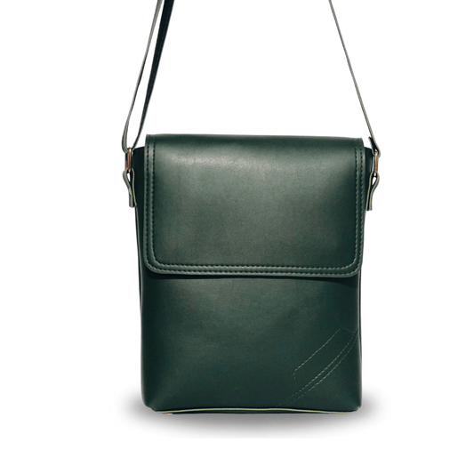 Alpha Green women's crossbody bag in green by Bag X