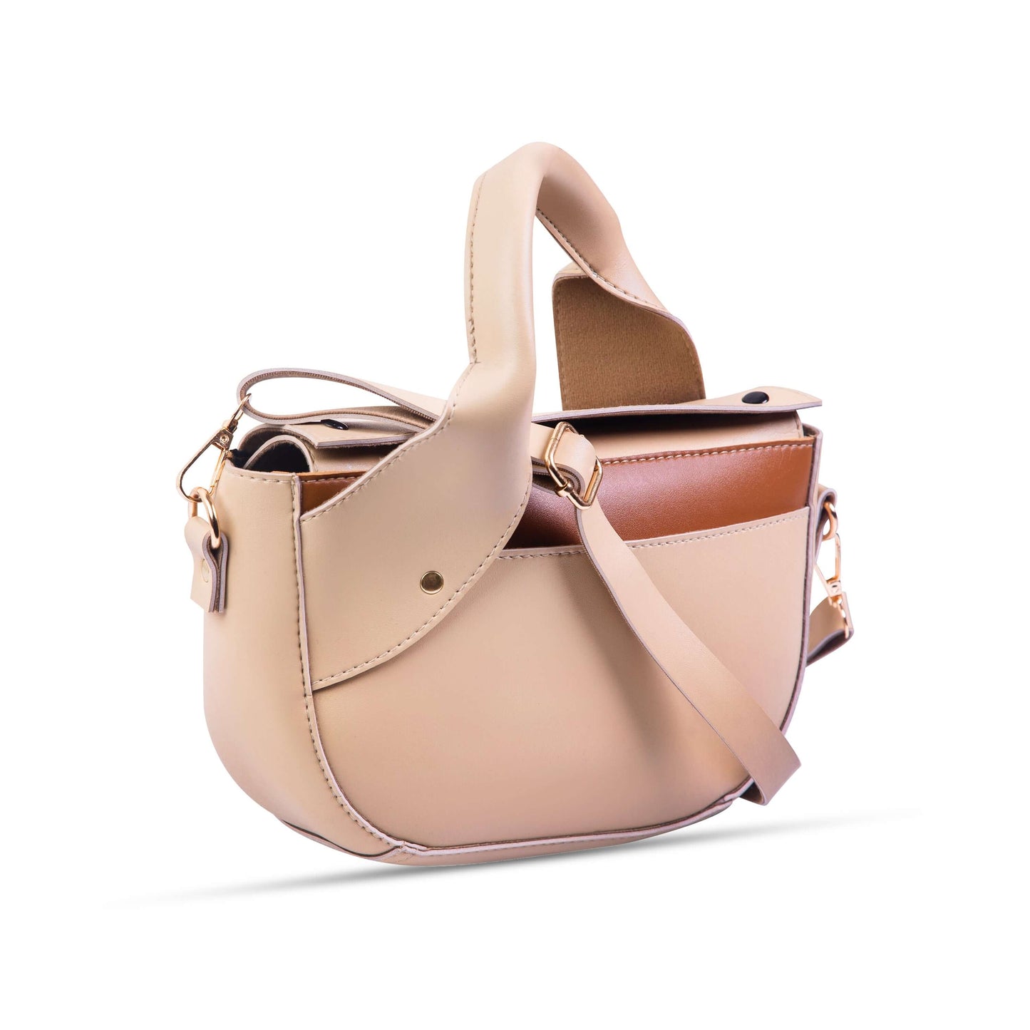 TWISTED HANDLE BEIGE - Bag X