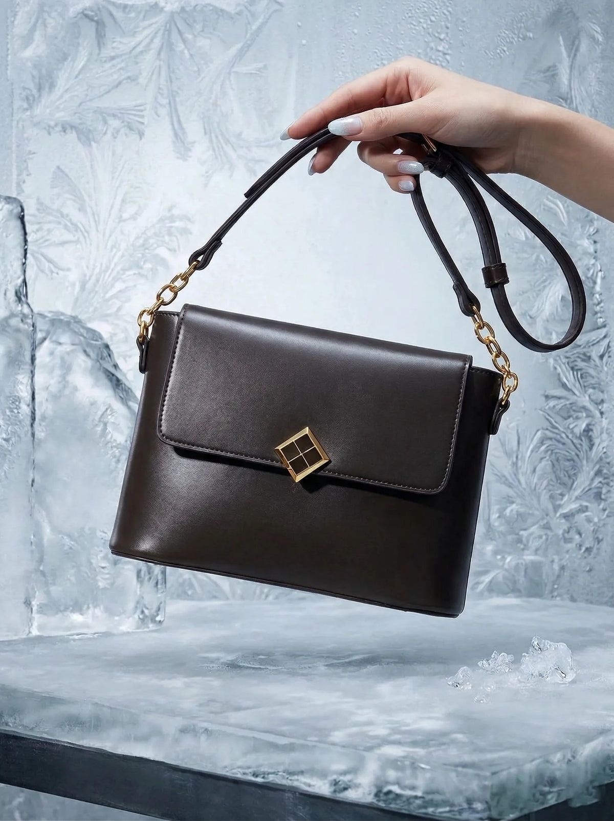 August Black women's shoulder bag in black by Bag X