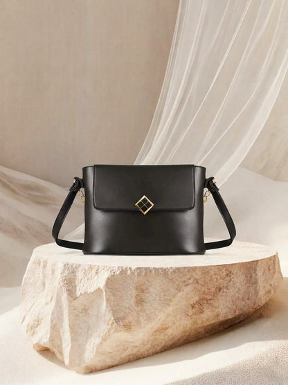 August Black women's shoulder bag in black by Bag X