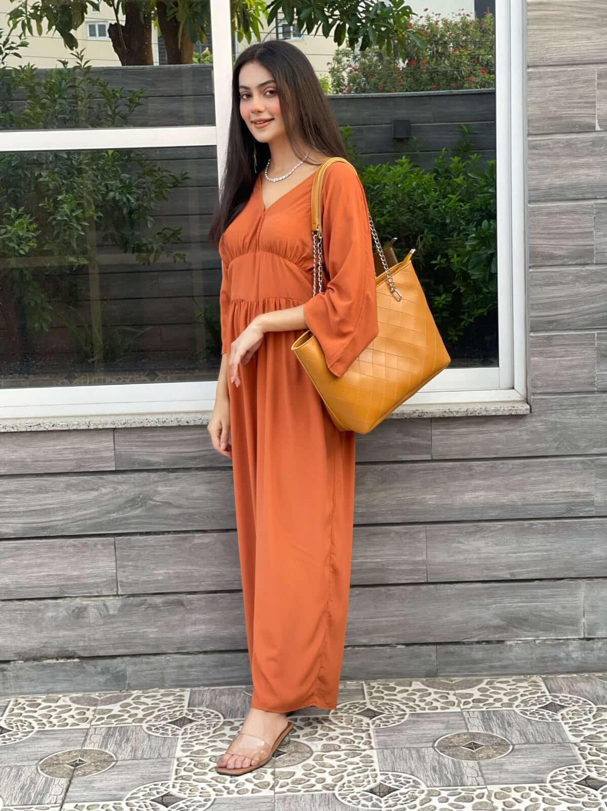 VEGAS MUSTARD WITH BLACK CHAIN - Bag X