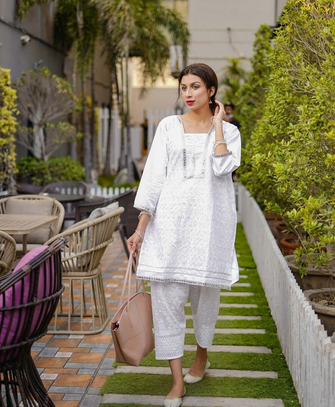 TOTE SHOULDER PINK - Bag X