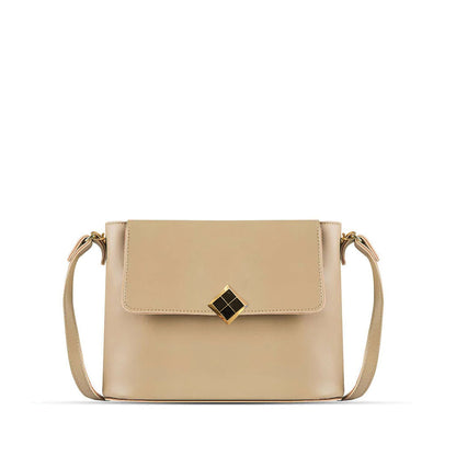 August Beige women's shoulder bag in beige by Bag X