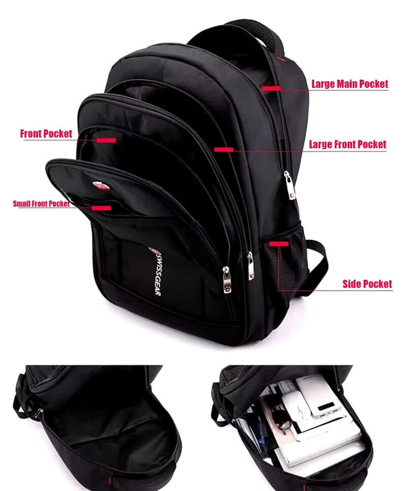 Swissgear Men Laptop Backpack Black - Bag X