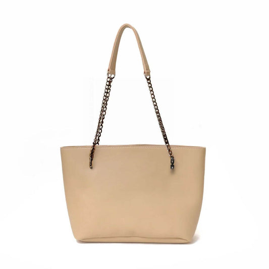 VEGAS BEIGE WITH BLACK CHAIN - Bag X
