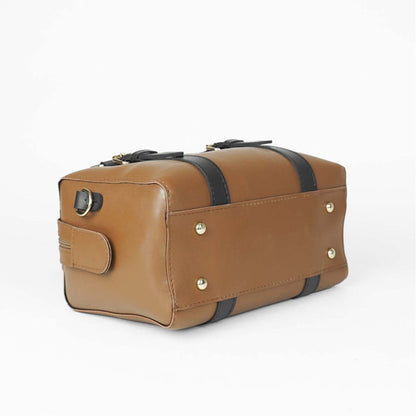 Twin Brown women's shoulder bag in brown by Bag X
