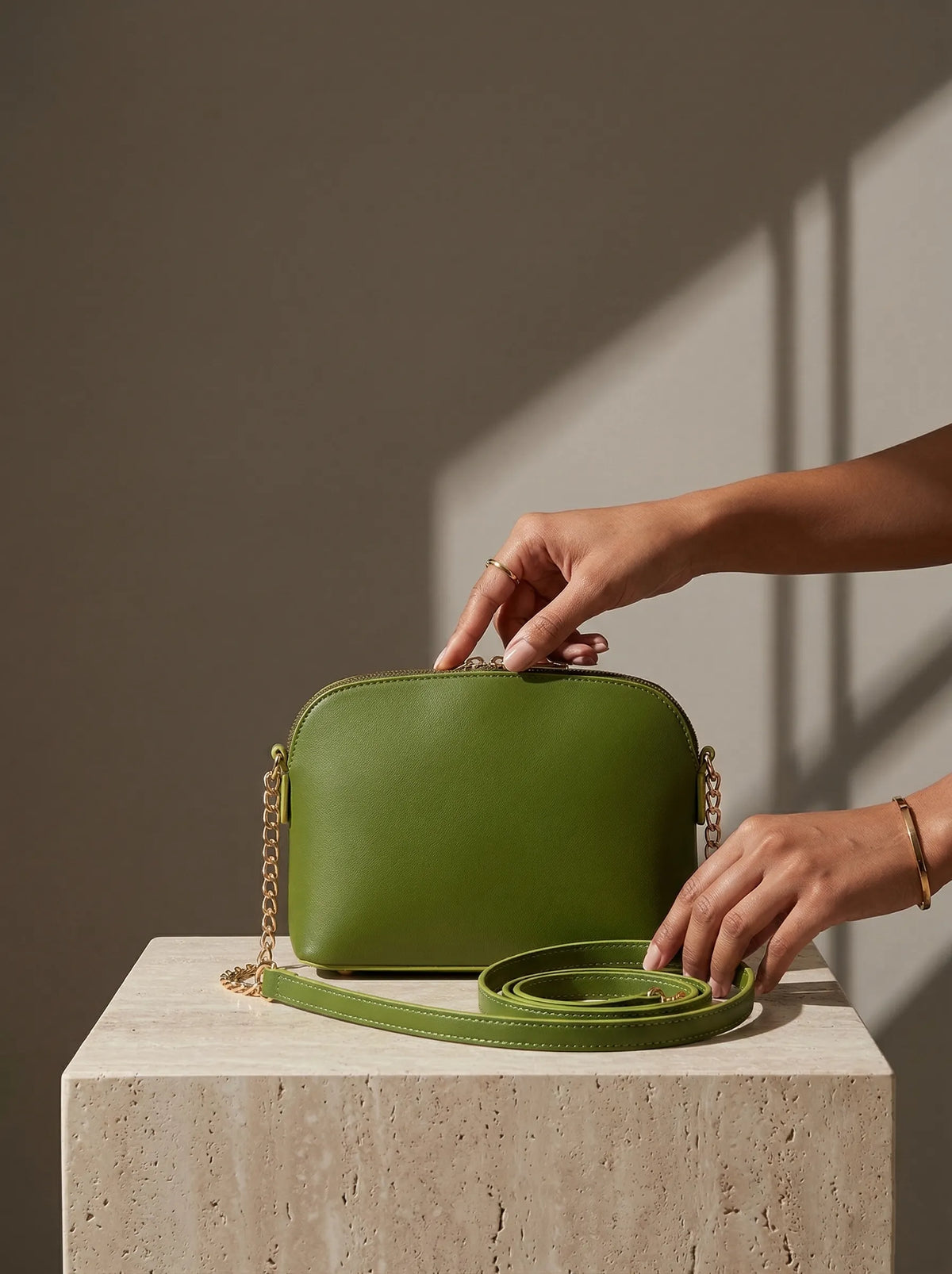 Flexi Mini Green women's crossbody bag in green by Bag X