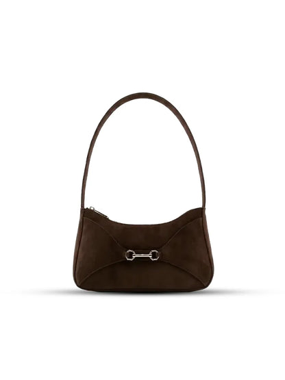 Derby Brown women's shoulder bag in brown by Bag X